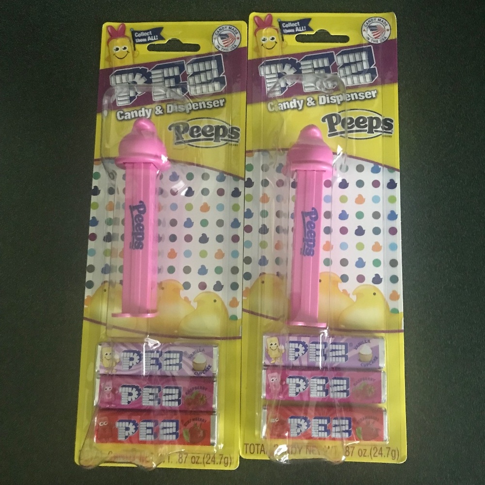 PEZ Candy & Dispenser Peeps Bundle New